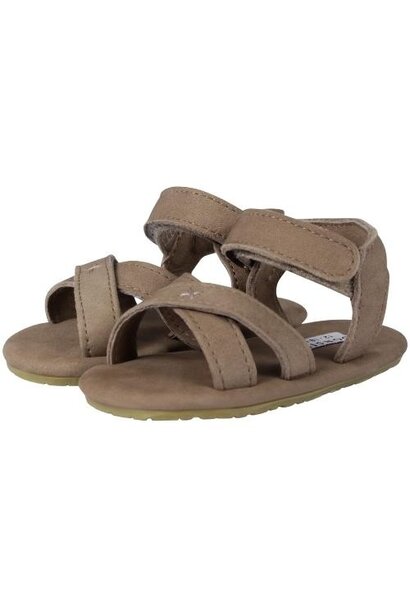 Donsje Tobi Truffle Nubuck | baby sandalen