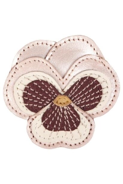 Donsje Zaza Fields Hairclip Violette Rose Metallic Leather | haarclip