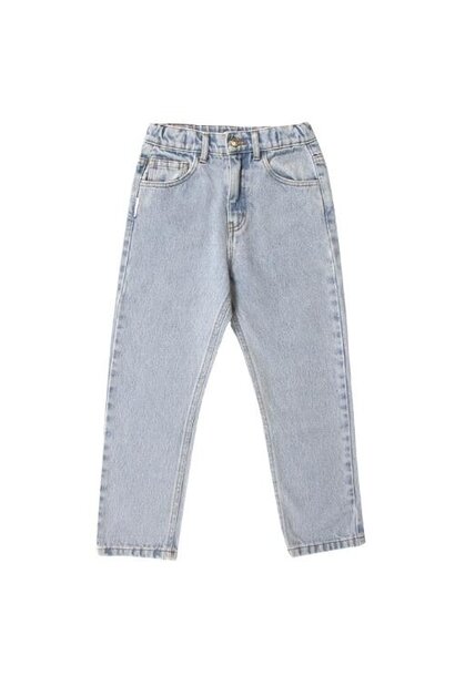 Petit Blush baggy fit jeans washed light blue | broek