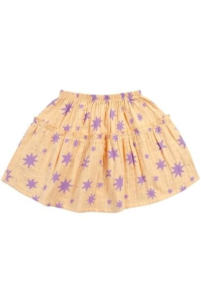 Petit Blush mini ruffle skirt stars aop | rok
