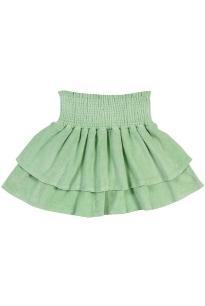 Petit Blush towel mini skirt quiet green | rok