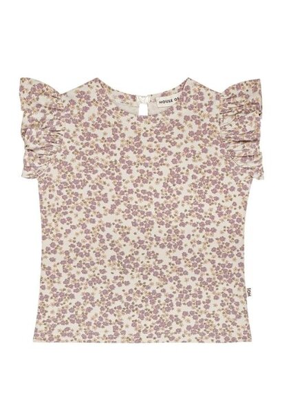 House of Jamie ruffled tee lavender blossom | t-shirt