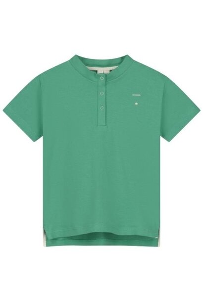 Gray Label baby s/s henley tee bright green | t-shirt