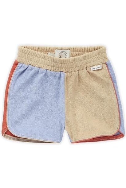 Sproet & Sprout terry sport short colourblock biscotti | korte broek