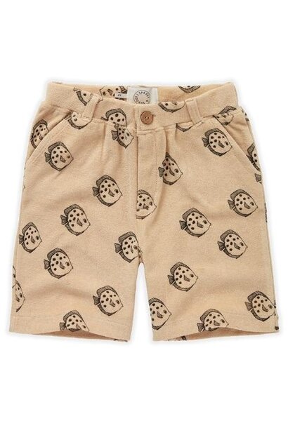 Sproet & Sprout chino short fish print biscotti | korte broek