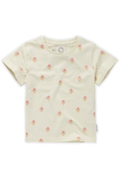 Sproet & Sprout t-shirt ice cream print pear | tee