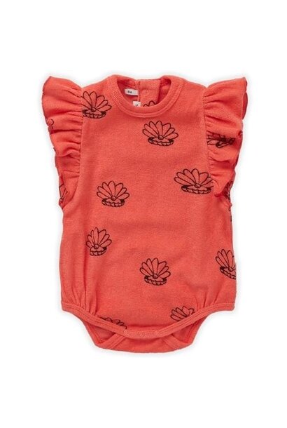 Sproet & Sprout romper loose shell print coral | body