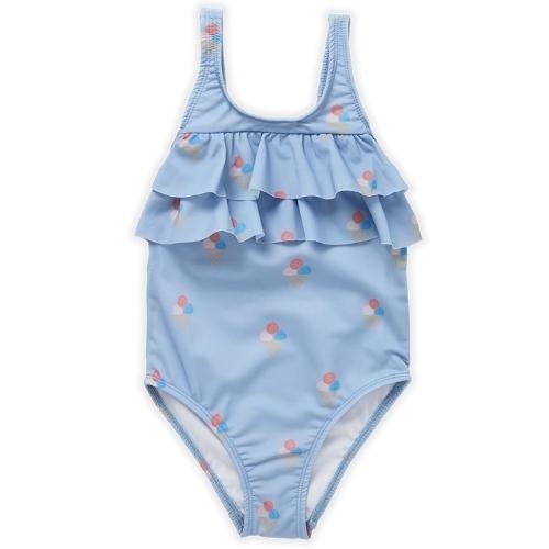 Sproet & Sprout swimsuit ruffles ice cream print blue mood | badpak-1
