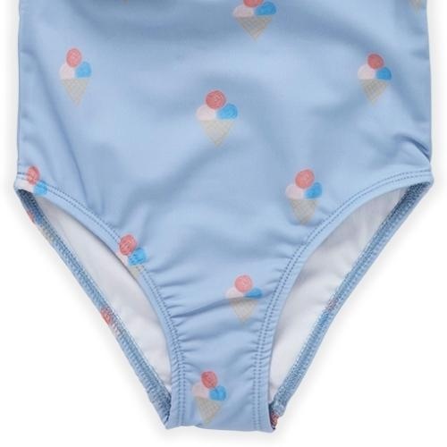 Sproet & Sprout swimsuit ruffles ice cream print blue mood | badpak-4