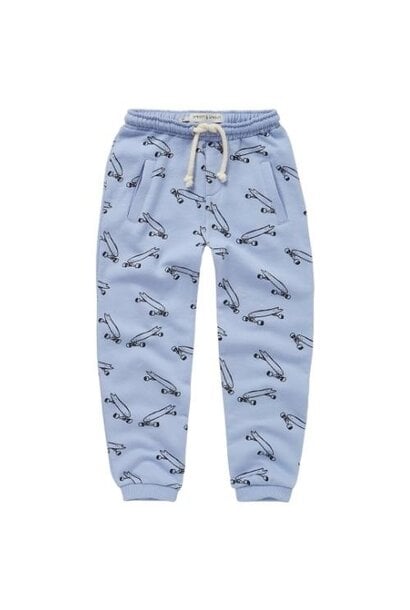 Sproet & Sprout sweat pants skateboard print blue mood | broek