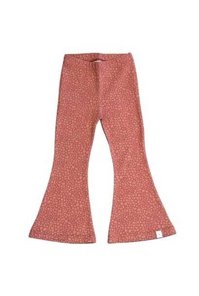 Navy Natural be flared leopard mauve | broek