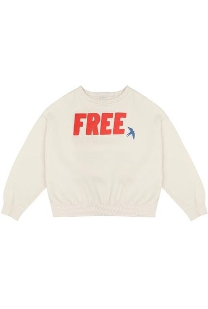 Jenest free bird sweater pebble ecru | trui
