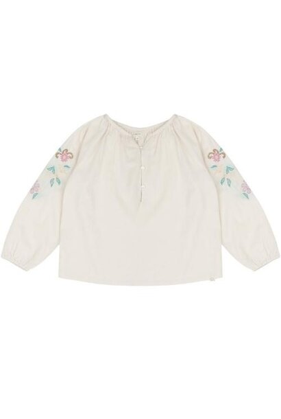 Jenest lilly blouse natural with embro | top