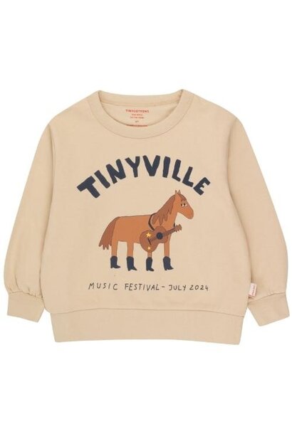 Tinycottons festival sweatshirt vanilla | trui