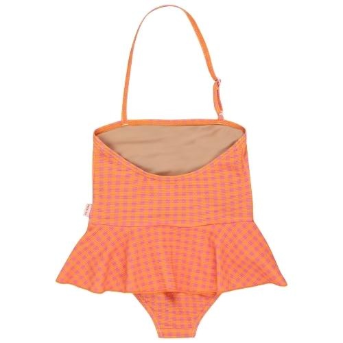 Tinycottons flamingos swimsuit marigold dark pink | badpak-2