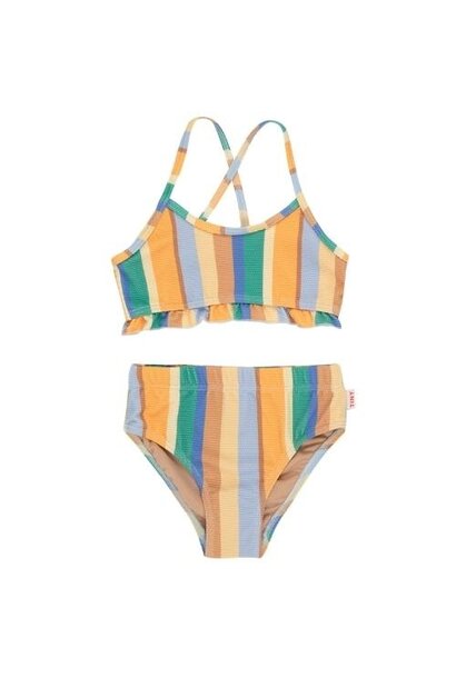 Tinycottons multicolor stripes swim set multicolor | bikini