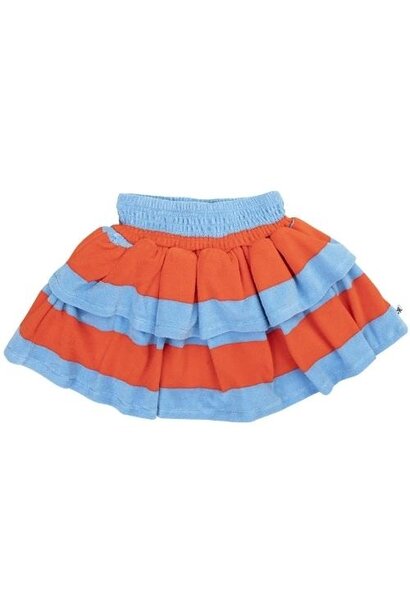 CarlijnQ Stripes red/blue - layered skirt | rok