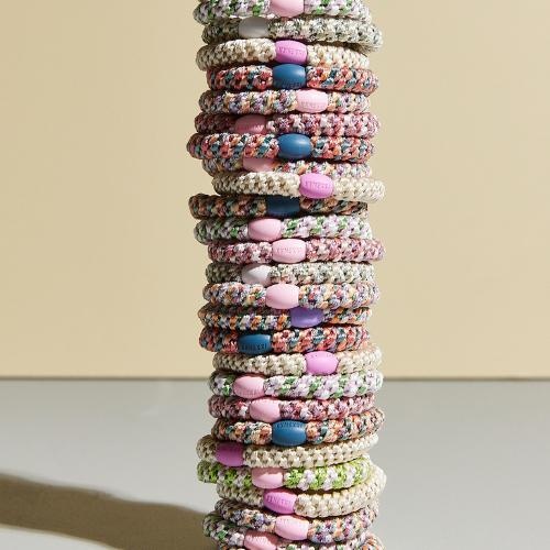 Kknekki haarelastiekje glitter pastel circus | hair tie-2