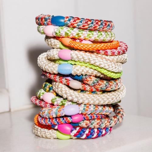 Kknekki haarelastiekje glitter pastel circus | hair tie-3