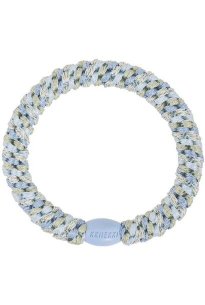 Kknekki haarelastiekje mix glitter baby blue | hair tie