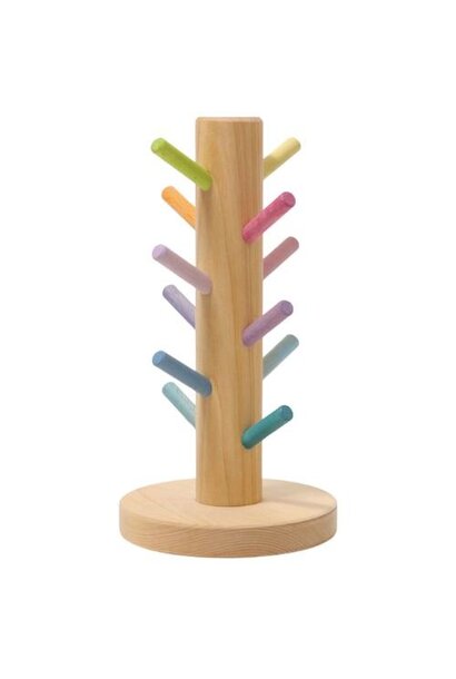 Grimm's Houten sorteerboom pastel | speelgoed