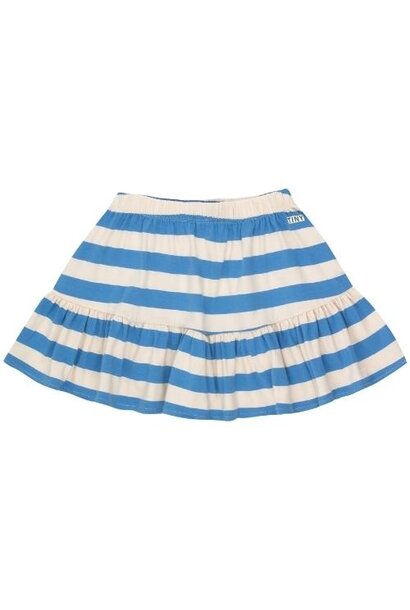 Tinycottons stripes skirt light cream azure | rok