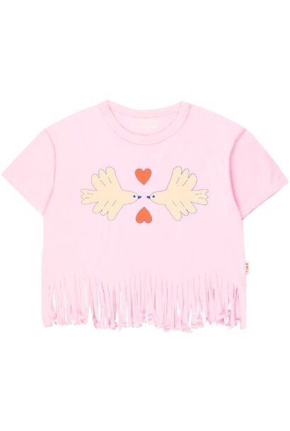 Tinycottons doves tee light pink | t-shirt