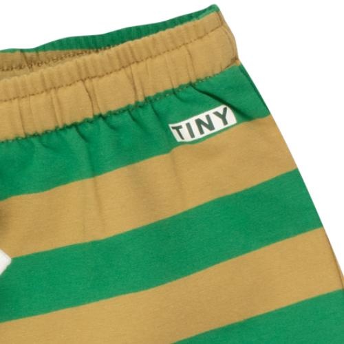 Tinycottons stripes short green ochre pine green | korte broek-3