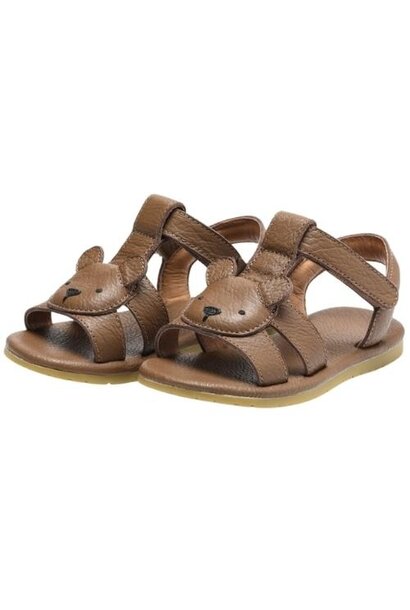 Donsje dhalo bear cognac leather | sandalen