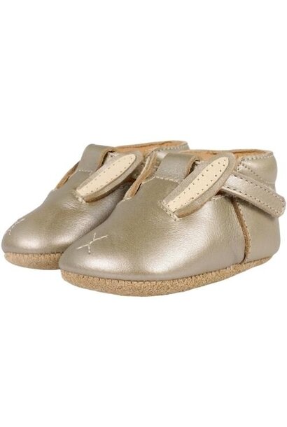 Donsje blinc bunny champagne metallic leather | baby schoenen