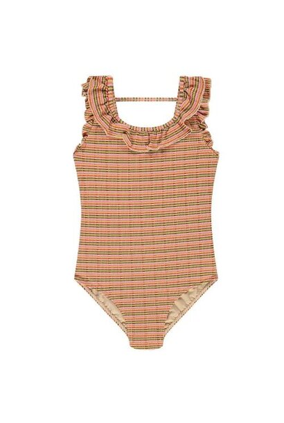 Beachlife swimwear ruffled bathingsuit woodstock | badpak