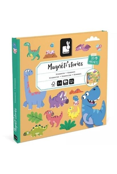 Janod magneti stories  - dinosaurus | magneetboekje