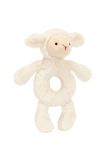 Jellycat bashful lamb ring rattle | knuffel rammelaar