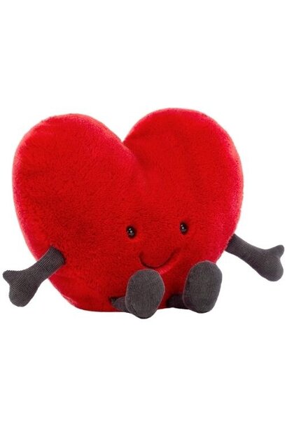 Jellycat amuseable red heart large | knuffel