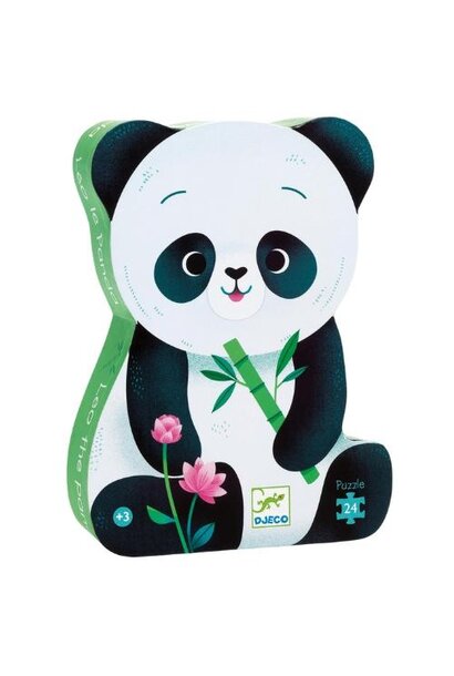 Djeco legpuzzel in luxe doos "leo the panda" - 24 stukjes | puzzel