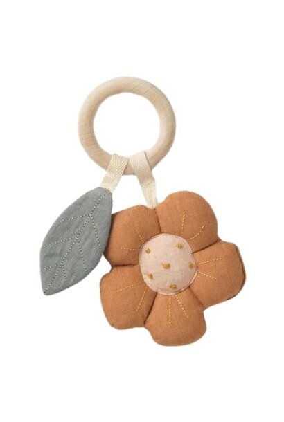 Dear April flower rattle teether | rammelaar