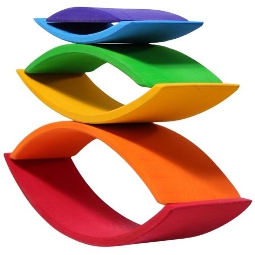 Grimm's houten brug regenboog | speelgoed-3