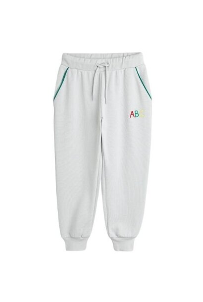 Mini Rodini abc emb sweatpants grey | broek