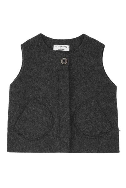 1+ in the family amanda vest anthracite | gilet