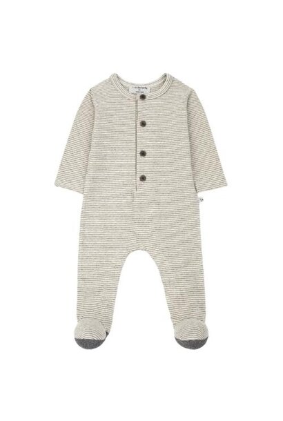 1+ in the family quim jumpsuit w/feet oatmeal | romper