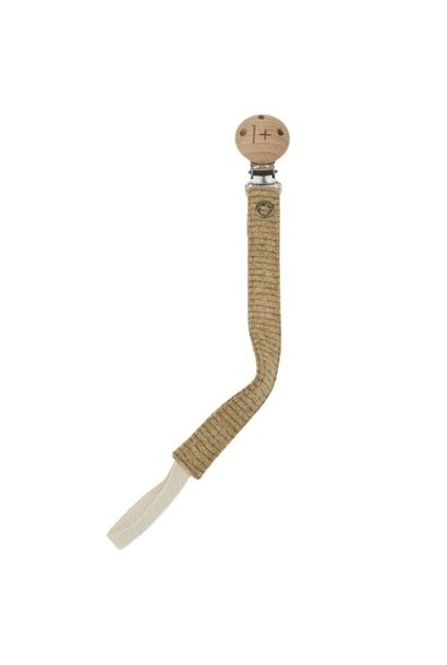 1+ in the family ivana pacifier clip ochre | speenkoord