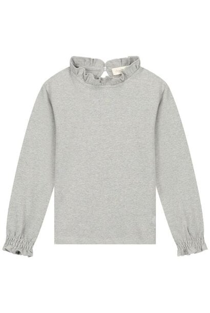 Charlie Petite juniper longsleeve grey melange | shirt