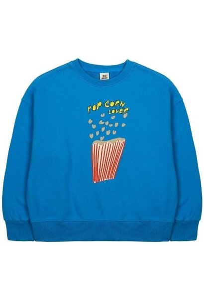 Jelly Mallow popcorn sweatshirt blue | trui