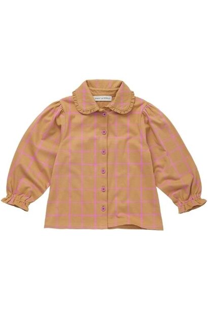 Sproet & Sprout check blouse girls light mustard | top