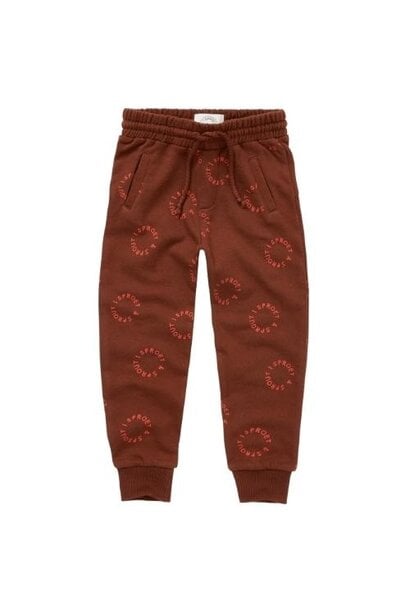 Sproet & Sprout sweatpants sproet print brown | broek