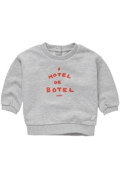 Sproet & Sprout baby sweatshirt hotel de botel grey melee | trui