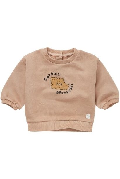 Sproet & Sprout baby sweatshirt cookie praline | trui