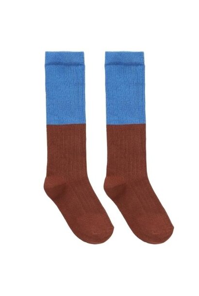 Sproet & Sprout socks colourblock brown | sokken