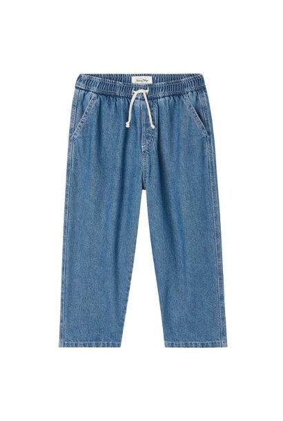 American Vintage globay kids pantalon medium blue | broek