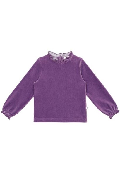 House of Jamie frill collar jumper magic purple | trui